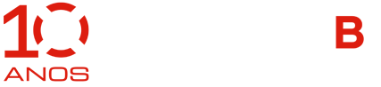 Logomarca da Agência Plano B em comemoração de 10 anos